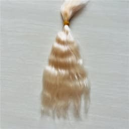 10 Pieces / Lot 100% Pure Mohair Reborn Baby Doll Hair With Dark Brown/Gold Color Fit For DIY Reborn Baby Doll Accessories