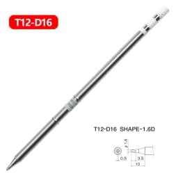 T12 Soldering Iron Tips T12-D4 DL32 D16 D08 KL KR JS02 Replacement Heater Soldering Head Universal T12 Welding Station Digital