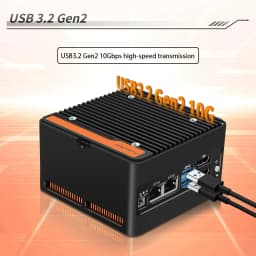 World Smallest NAS Mini PC Intel I3 N305 N150 N100 Firewall Mini PC 4xM.2 NVMe 2xSATA3.0 Slot DDR5 2x2.5G LAN 2xUSB3.2 2xHDMI2.0