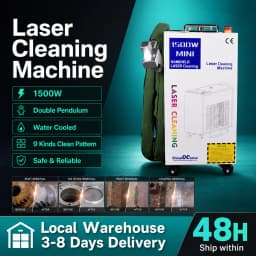 2000W Fiber Laser Cleaning Machine 1500W 2000W Laser Cleaner Double Pendulum Cleaning Head for Rust Oil Paint Removal for Metal Stone Surface Restoration
