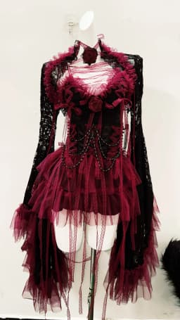e girl clothes lace dress gothic clothes y2k clothes vintage dress Lolita dress y2k dress Harajuku dress Gothic dress