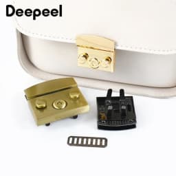 2/3/4/5Pcs Deepeel 50mm/35mm Handbag Lock Replaceable Snaps Clasp Locks Bag Purse Closure Buckles DIY Leather Crafts Accessories