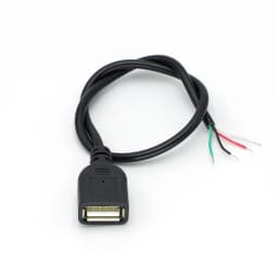 1/5/10pcs 30cm Power Supply Cable 2 Pin USB 2.0 A Female Male 4 Pin Wire Jack Charger Charging Cord Extension Connector DIY 5V