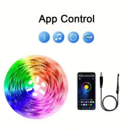 LED Strip Lights 1M-40M RGB 5050 Led Light Music Sync APP Remote Control Flexible Ribbon for TV Backlight Christmas Party Decor