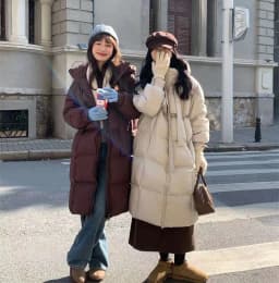 пуховик женский зимний Warm Winter Women Coat Long Jacket Korea Oversized Loose Hooded Coats Female Casual Long Overcoat 다운패딩