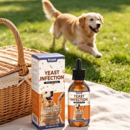 Kriath Dog Supplement Drops Promote Nutrient Absorption Improve Immune Defense Ability Gentle Formula Dog Oral Liquid Supplement