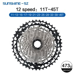 SUNSHINE MTB Cassette 8 9 10 11 12 Speed Mountain Bicycle Freewheel Extra Light 40 42 45 46T 48T 50T 52T for Shimano HG Sprocket