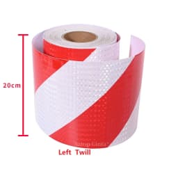 15cm/20cm*1M Reflective Adhesive Tapes Strong Reflection White-red Hazard Warning Reflectors Waterproof Safety Sticker For Truck