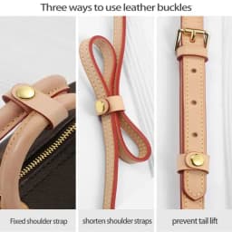 CRAZYSMITH Shortened Straps Fastening Buckles Converted Straps Underarm Accessories Bag Straps Adjusters for LV Nano Bucket Bag