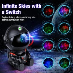 Astronaut Star Projector Lamp, Suitable for Multi-Room Decoration, A Great Gift, and a Perfect Starry Night Light for Bedroom