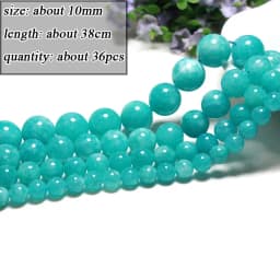 Wholesale Natural Amazonite Various Shape Stone Beads Round Faceted Rondelle Square Irregular for Jewelry Making Diy Bracelet