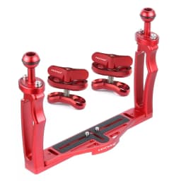 FEICHAO Dual Handle Aluminium Tray Stabilizer Rig for Underwater Camera Housing Case Diving Tray Mount for GoPro13 Action Camera
