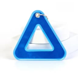 Reflective Pendant for School Bags, Triangle Safety Reflector, Student Safety Hanging Tag for Night Walking and Cycling