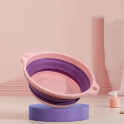 Portable Foldable Laundry Basin Plastic Travel Folding Wash Basin Safe Durable Foldable Wash Basin Bathroom Household Supplies