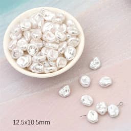 Cute Irregular Shape ABS Imitation Pearls Beads Charms for Necklace Bracelet Bead For Jewelri Makeing
