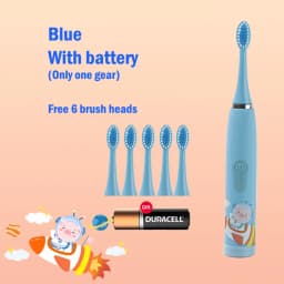 Children's Electric Toothbrush Cartoon Kids With Replacement Head Ultrasonic IPX7 Waterproof Rechargeable Sonic Toothbrush