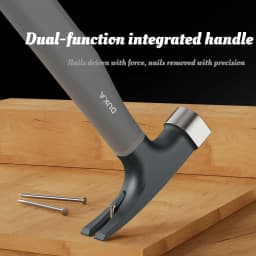 DUKA Multifunctional Claw Hammer 8 OZ High Carbon Steel Claw Hammer Anti-skid Shockproof Woodworking Tools