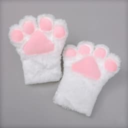 1 Pcs Cute Plush Cat Claw Gloves Japanese Kawaii Anime Cosplay Show Accessories Women Winter Warm Girls Gifts Bear Paw Mittens