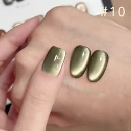 10ML 1-10PCS Winter New Style Hot Selling Black Nails Brown Nails Glass Bead Magnet Cat Eye Nail Polish Nail Set Nail Supplies