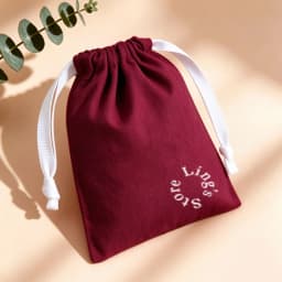 50pcs Custom Logo Cotton Drawstring Bag Personalized Jewelry Wedding Favor Gift Pouch for Fuse Beads Keychain Cosmetic Packaging