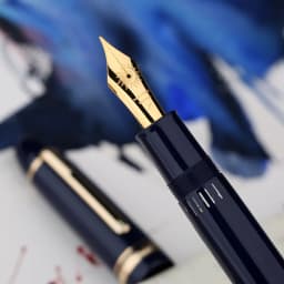 MAJOHN Final Craftsman P141 Pen Metal Copper Piston Ink Absorption 8 # 40 Sun Tip, Dual Color Pen Tip Lightweight Resin Pen Body