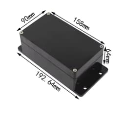 Black and white outdoor waterproof box Plastic box Electronic engineering box instrument waterproof junction box shell