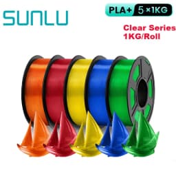SUNLU 5KG PLA Plus/Clear/AntiString Filament 1.75mm 1kg Spool (2.2lbs) Neatly Wound Filament Fit Most FDM Printer