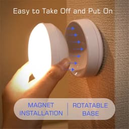 Night Lamp With Motion Sensor Night Light Rechargeable USB Led Rotatable Magnet For Bedroom Bedside Table Cabinet Decor