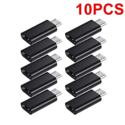 10-1Pcs Type C Male To Micro USB Female Adapter OTG Converter Micro-B To USB-C Connector Phone Charger Cable Adapter For Samsung