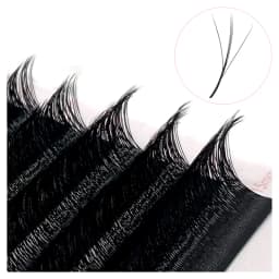 NATUHANA W Lashes Extension L LU(M) Curl Individual Mink YY Lashes 3D W-shaped Volume Fan Eyelash Extension
