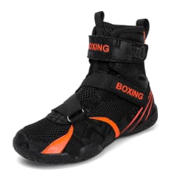 661 Men High Top Boxing Shoes Breathable Mesh Teen Wrestling Shoes Anti-slip Fitness Training Sneakers Professional Sport Shoes
