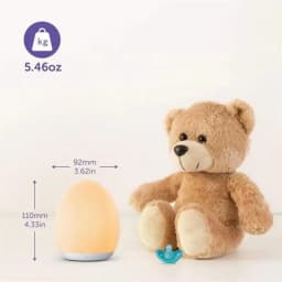 1/2/4PCS Portable Egg Shape Night Light Ambient Lamp 7 Color Changing RGB Remote Control Touch Dimmable Lamp USB Rechargeable