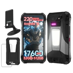 Unihertz Tank X Rugged Phone by 8849 Support 1080P Projector 220 Lumens Android 15 5G 17600mAh 32GB 512GB Dimensity 8200 50MP