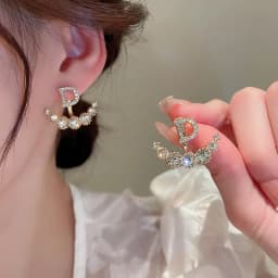 Fashion Elegant Delicate Micro Set Crystal Octagon Star Tassel Water Drop Pendant Stud Earrings Women's High Jewelry Party Gift