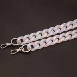 DIY Chunky Acrylic Chains Strap For Handbag Shoulder Crossbody Bag Clear Big Resin Chain For Jewelry AB Colorful Bag Accessories