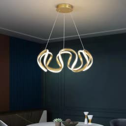 Modern Pendant Light Nordic Twisted Led Chandelier Ceiling Lamp Living Dining Room Chandelier Corridor Personalized INS Fixture