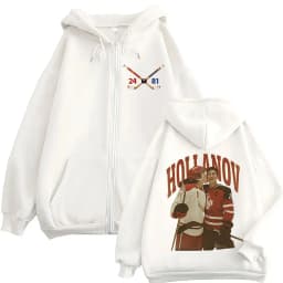 Heated Rivalry Shane Hollander Ilya Rozanov Hollanov 24 81 Merch Zipper Hoodies Men Women Zip Up Sweatshirts Long Sleeve Jacket