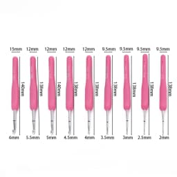 1pc Crochet Hooks Hand Knitted Crochet Colorful Rubber Handle Knitting Ergonomics Handle DIY Jewelry Making Crochet