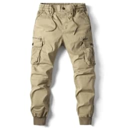 New Autumn Men's Cargo Pants Work Pants Outdoor Jogger Cotton Full Length Casual Trousers Straight Leg Spring Utility Pants