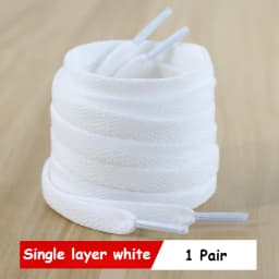 1 pair Classic Shoelace White Black Flat Shoelaces High-quality Shoe laces for Sneakers laces Shoe Strings 70/90/100/120/140/160