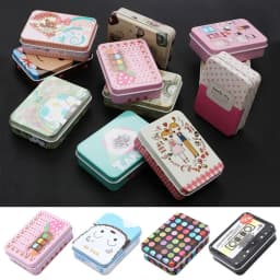 1 Pcs Cute Metal Box Candle Jars Aluminum Tin Jar for Balm Nail Cosmetic Jewelry Storage Container Refillable Bottles Tea Cans