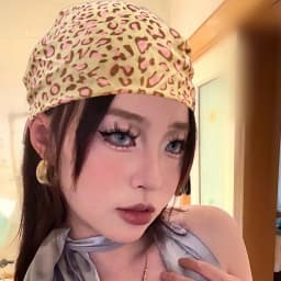 2025 Spring Leopard Print Square Scarf Women Satin Bandana Thin Edge Scarves HeadBand Fashion Lady Hairband Wrap Neckerchief