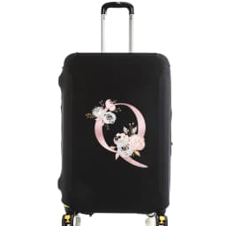 Luggage Case Suitcase Protective Cover Pink Flower Letter Name Pattern Travel Elastic Luggage Dust Cover Apply 18-28 Suitcase