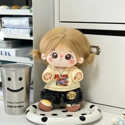 20cm Plush Doll Clothes Set – Cute Cotton Sweater Outfit Replacement for Toy Dolls