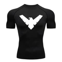 Men's Compression Shirt Short Long Sleeve Quick Dry _ All Season Workout Top for Gym Running Fitness UV Protection