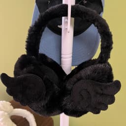 Y2K Angel Wing Soft Plush Ear Keep Warmer Winter Earmuffs For Women Outdoor Earflap Protection Ear Cover