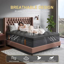 Viscountess Gel Memory Foam Mattress Queen Double King Single Bed Pocket Spring Foam Euro Top 30cm