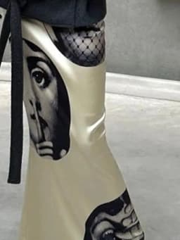 2025 Spring/Summer New Simulated Silk Half Body Satin Casual Color Ding Bag Hip For Women Bandage Skirts Casual Women H9E0