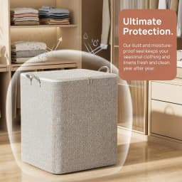 220L Big Size Clothes Storage Box With Cover Large Laundry Basket Organizer Bag For Baby Foldable