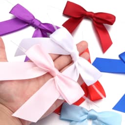 10-50pcs Colorful Twist Tie Bows Satin Ribbon Bow For Food Gift Packaging Sealing DIY Wedding Christmas Party Decoration